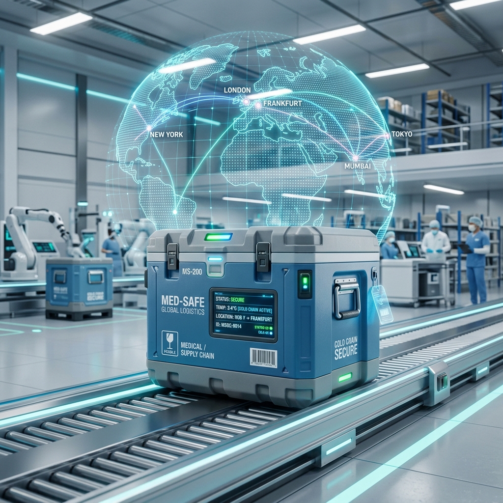 Global supply chain smart cold transit container